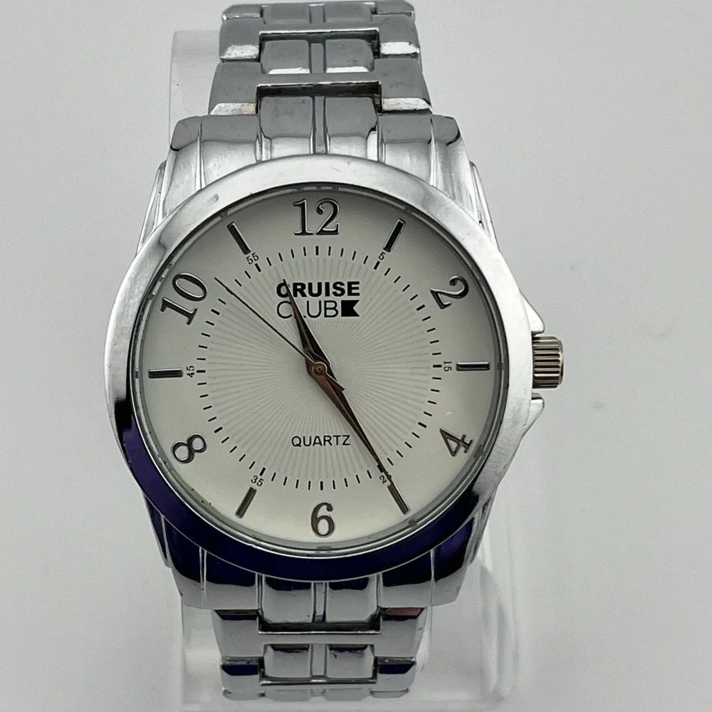 Cruise Club Men's Quartz Watch‎ Silver 7.75